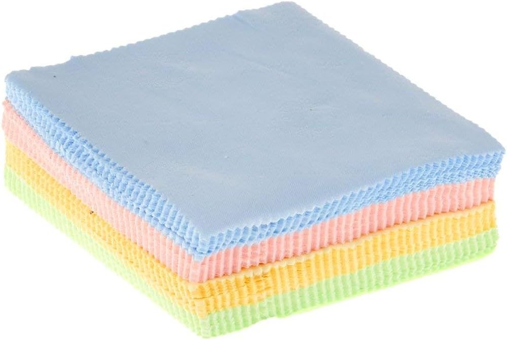 100 pcs Cleaning Microfiber Cloths For Mobile, Laptop, Camera Lens. [5 X 5inch] Zeespares