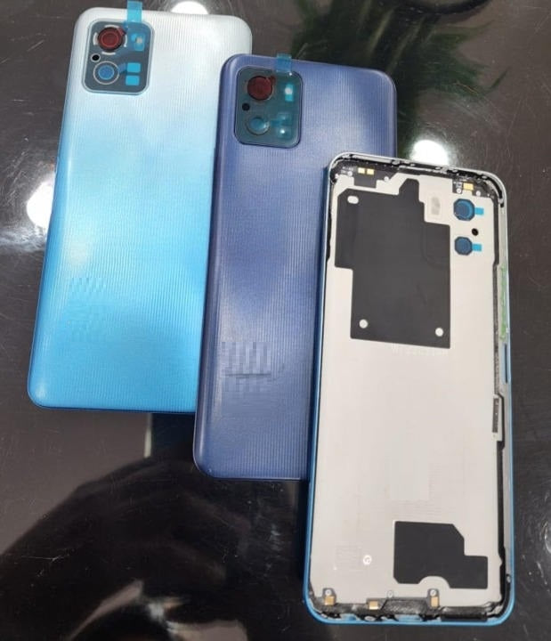 Mozomart Back Panel with Middle Ring for Vivo Y15s Blue