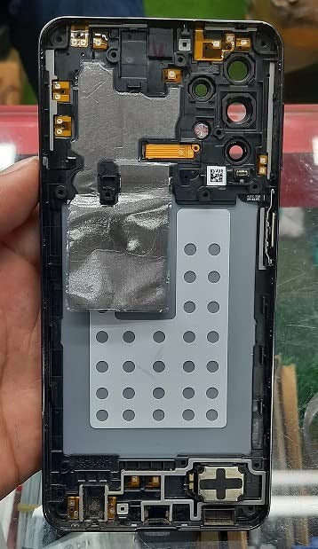 Mozomart Back Panel Housing with Middle Ring for Samsung Galaxy A32 4G Black Mozomart