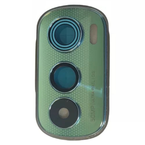 Mozomart Back Camera Glass Lens with Frame for Moto Edge 30 : Aurora Green