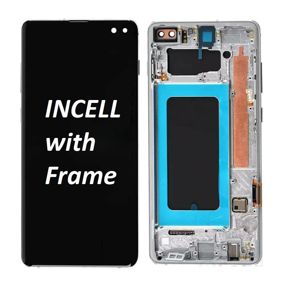 Lcd Display Combo Folder with Frame for Samsung Galaxy S10 Plus Black