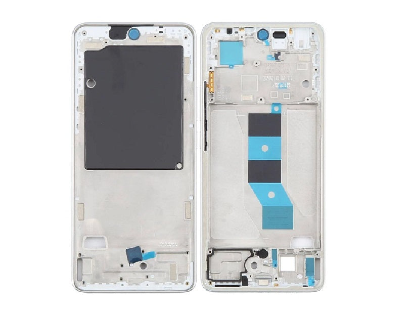 Lcd Frame Middle Chassis for Xiaomi Redmi Note 14 White- Zeespares.in