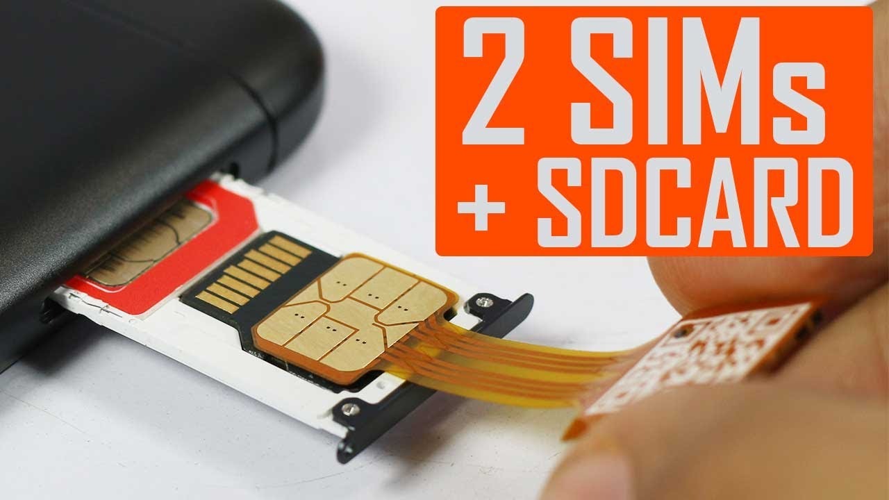 Hybrid SIM Slot Adapter: Use 2 Nano-SIMs and 1 MicroSD Card Simultaneously