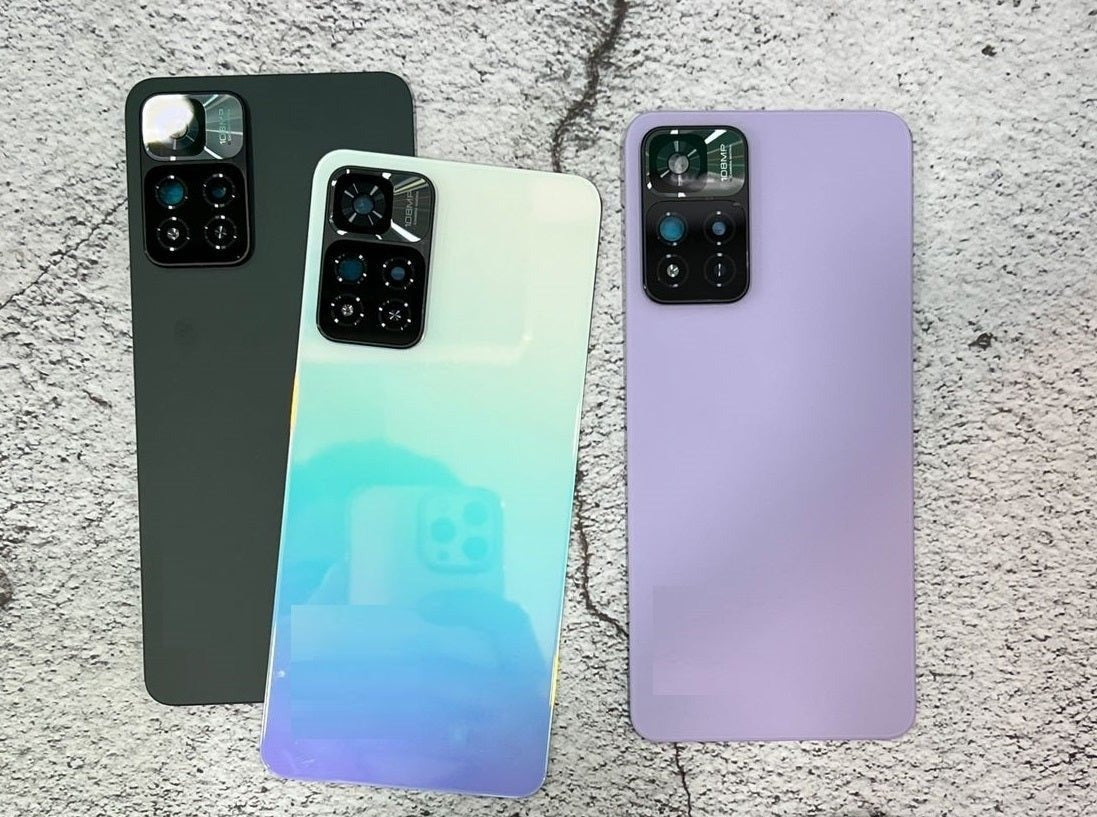 Mozomart Back Panel Glass for Xiaomi 11i Hypercharge Purple