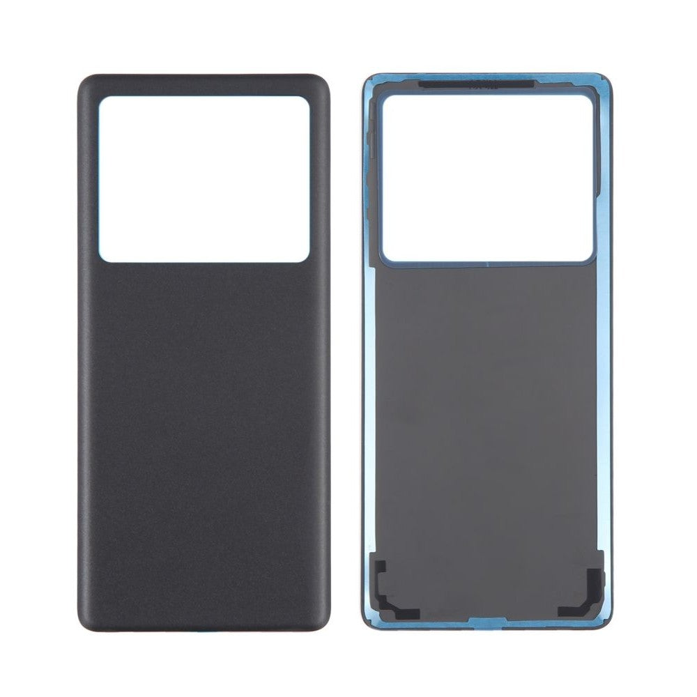 Mozomart Back Panel Glass for Vivo X80 Black (Matt Finish)