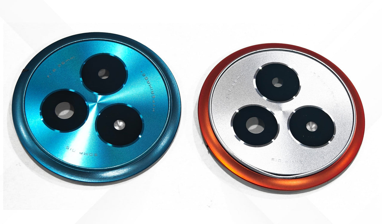Camera Glass Lens With Frame for Realme Narzo 80 Pro Blue