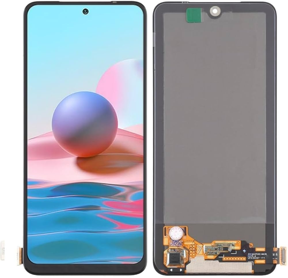 OLED Lcd Display Combo Folder for Xiaomi Redmi Note 10 Black- Zeespares.in