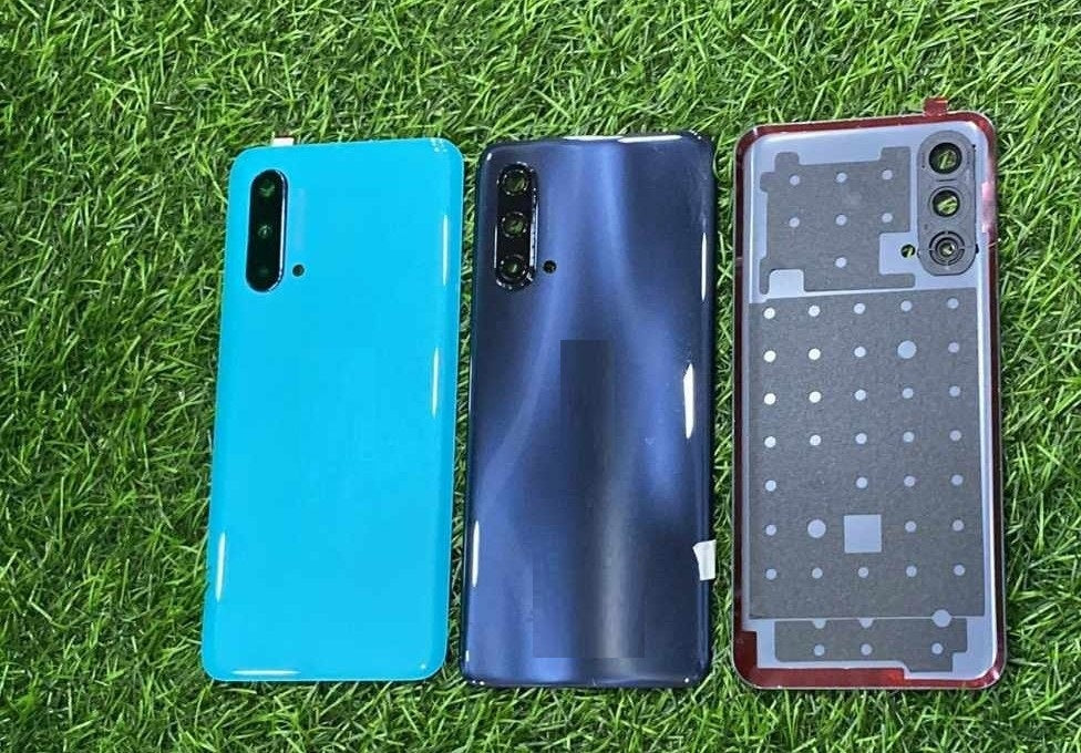 Mozomart Back Panel Glass with Camera Lens for Oneplus Nord CE Sky Blue Mozomart