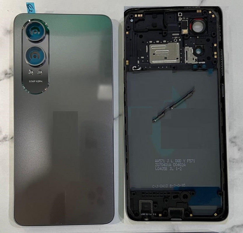SPAREWARE® Battery Cover Back Door Panel For Oneplus Nord CE 4 Lite -Grey (MIDDLE RING + BACK PANEL)