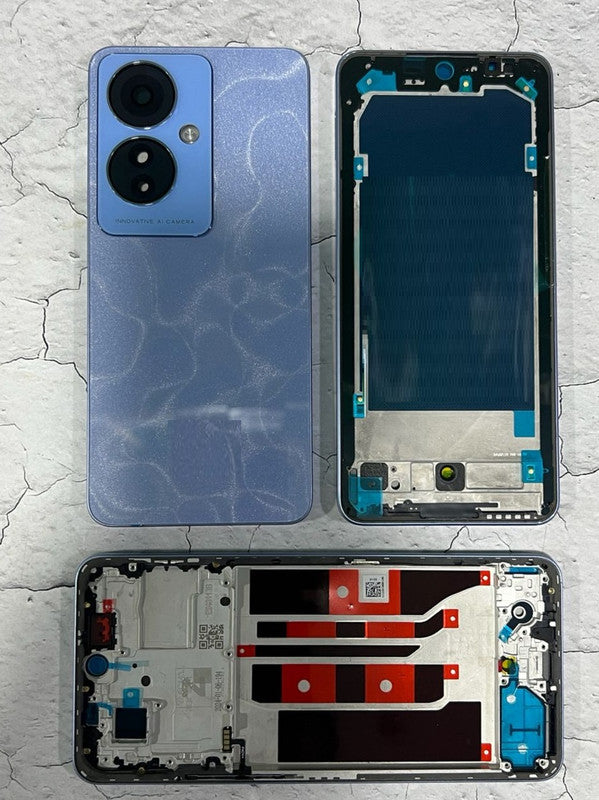 Back Panel Housing With Frame for Oppo F25 Pro Blue