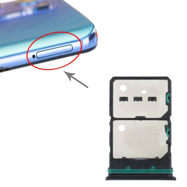 Sim Tray Slot Holder for Oppo Reno 7 5G Black