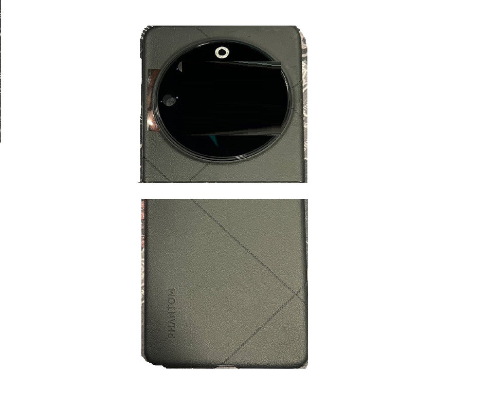 Back Panel With Camera Glass for Phantom V flip 5g Grey - Zeespares.in