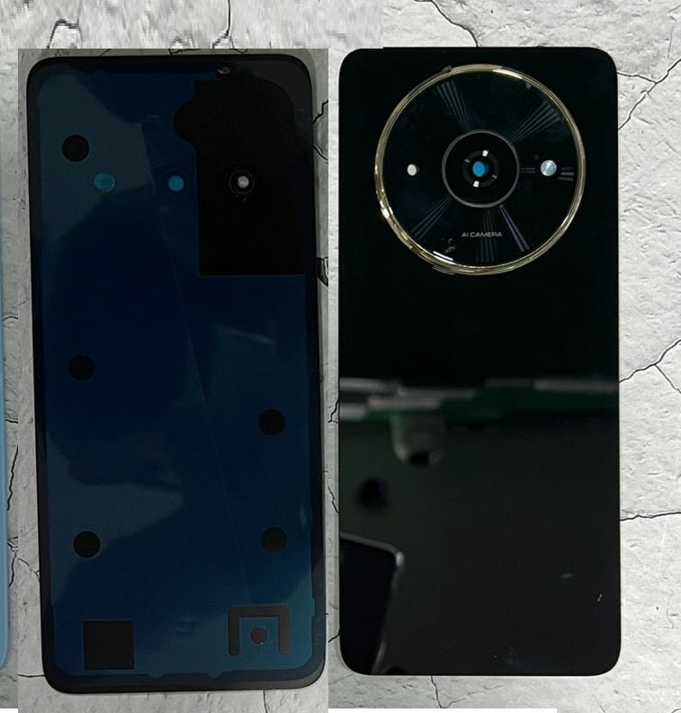 Back Panel With Camera Glass for Poco C61 Black