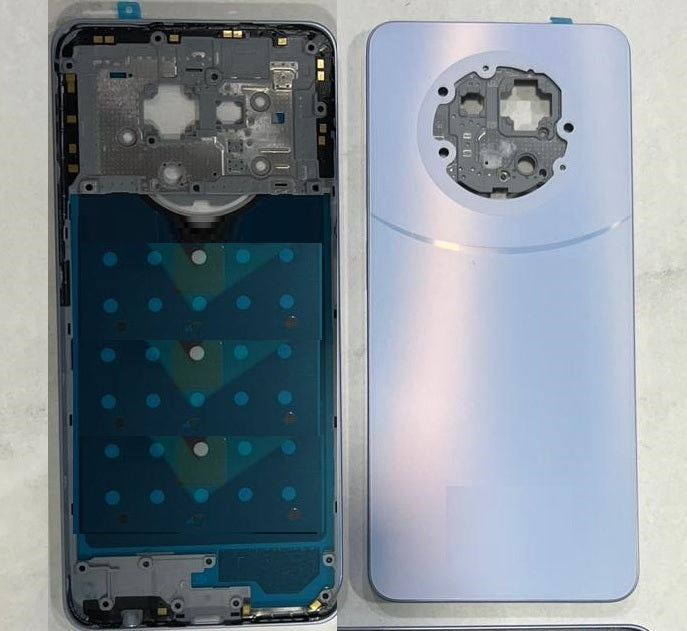 SPAREWARE® Back Panel Back Door Panel Body Cover For Realme Narzo 70 -Purple (MIDDLE RING + BACK PANEL WITH ALL LOGO)