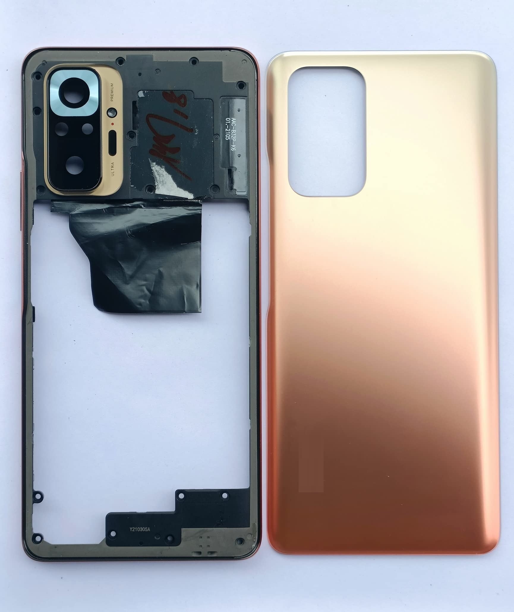 Back Panel Housing Body for Redmi Note 10 Pro Copper