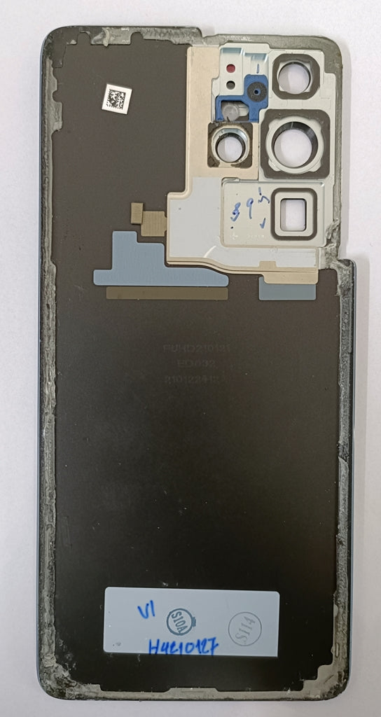 Back Panel Glass With Camera Lens for Samsung Galaxy S21 Ultra Silver (100% OG) Zeespares