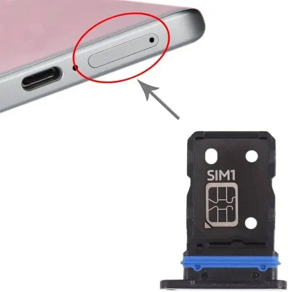 Mozomart Sim Tray Slot Holder for Vivo X70 Pro : Black Mozomart