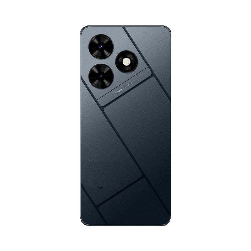 Back Panel With Camera Glass for Tecno Pop 8 Black