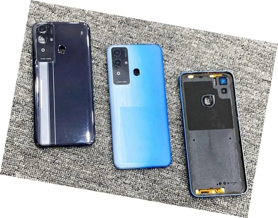 Mozomart Battery Door Back Panel Housing for Tecno Pova Neo (LE6) : Blue Mozomart