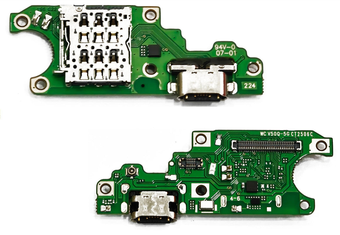 SPAREWARE USB Charging Port Charging PCB Connector Flex Cable Compatible for Vivo V50 Lite