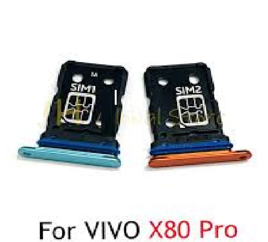 Sim Tray Slot Holder for Vivo X80 Pro Orange Zeespares