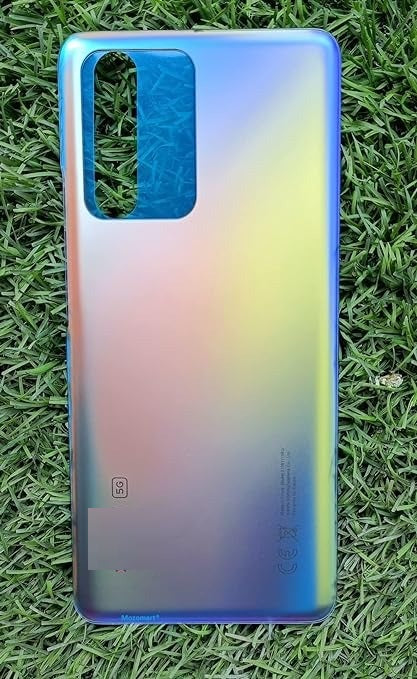 Mozomart Back Panel Glass without camera lens for Xiaomi Mi 11T Pro  - Celestial Magic (Matte Blue)