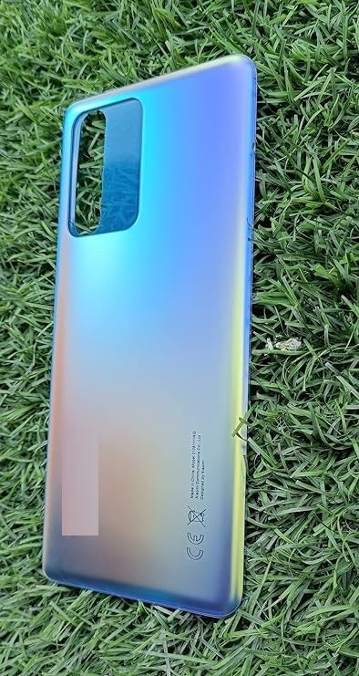 Mozomart Back Panel Glass without camera lens for Xiaomi Mi 11T Pro  - Celestial Magic (Matte Blue)