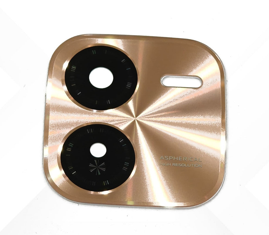 Camera Glass Lens With Frame for Vivo Y200 Plus Gold