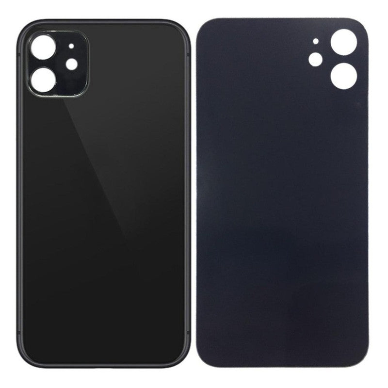 Back Panel Glass for Apple Iphone 11 (With Proper Color) Black