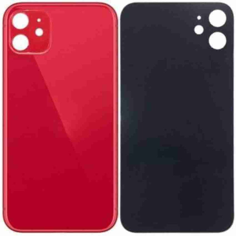 Back Panel Glass for Apple Iphone 11 (With Proper Color) Red
