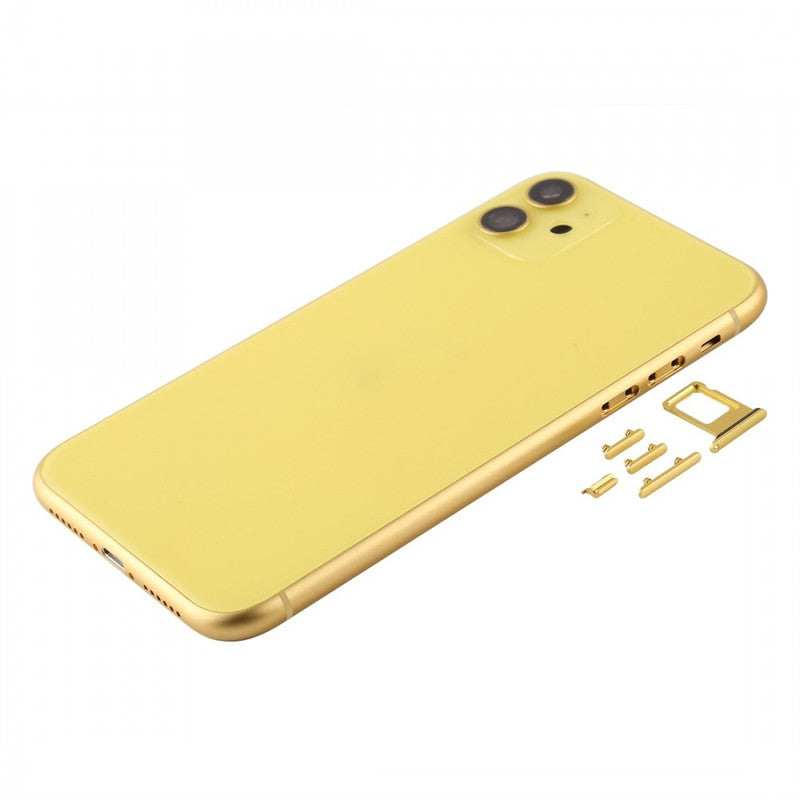Back Panel Housing for Apple Iphone 11 Yellow- Zeespares