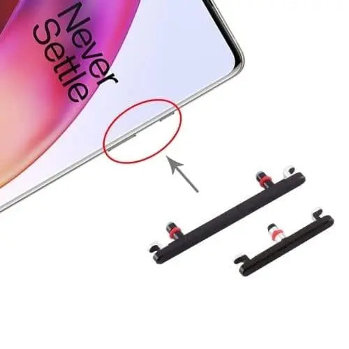Mozomart External Side Button Out keys For Oneplus 8/1+8 : Black - Zeespares.in