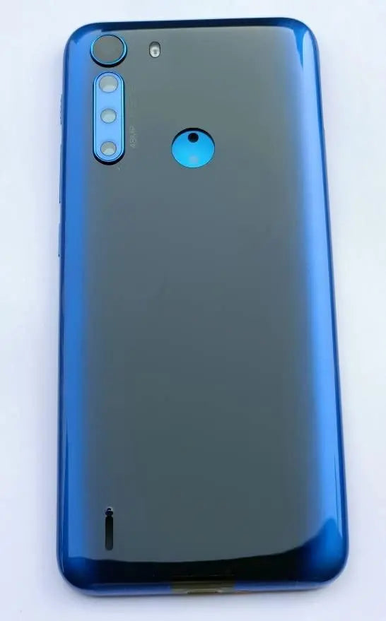 Mozomart Battery Door Back Panel Housing for Motorola One Fusion : deep sapphire blue - Zeespares.in