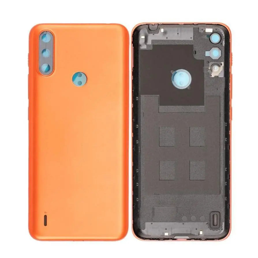 Motorola Moto E7 Power Back Panel Housing Body Orange