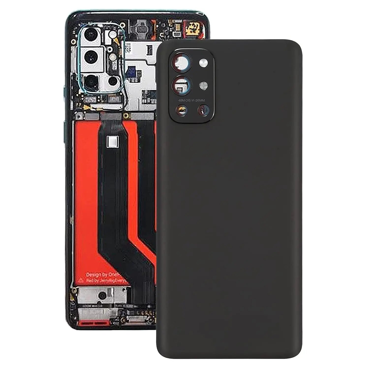 Mozomart Battery Door Back Panel Housing for Oneplus 9R : Black - Zeespares.in