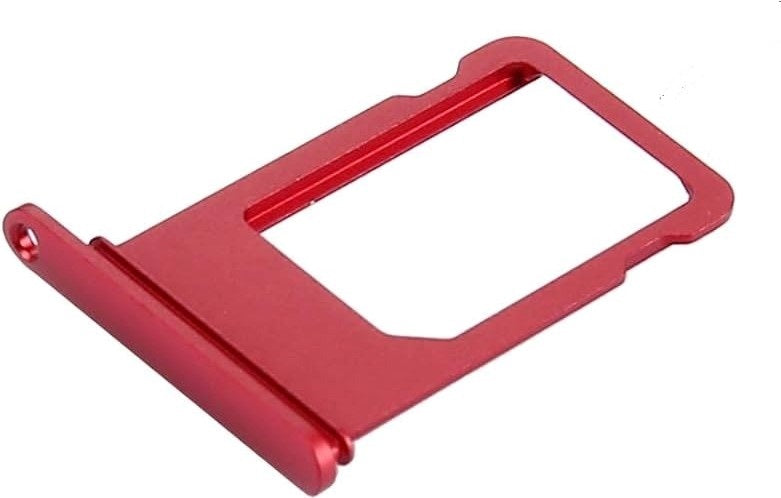 Sim Tray Slot Holder for Apple Iphone 7 Plus Red