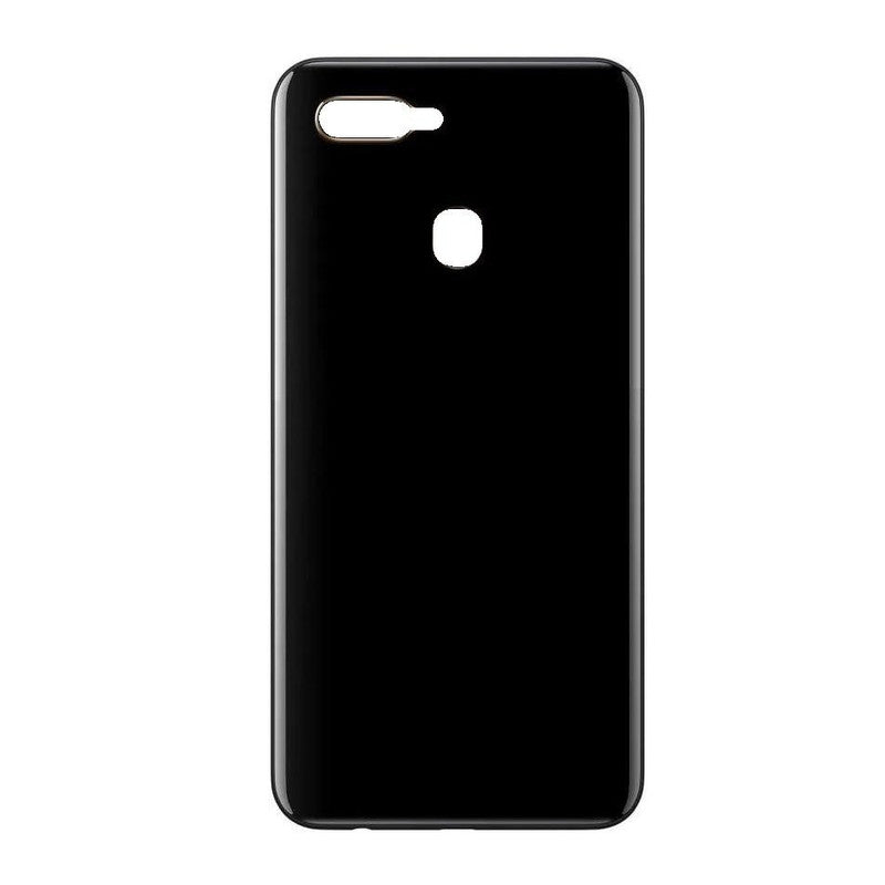 SPAREWARE® Back Panel Back Door Panel Body Cover For Oppo A5S -Black (WITH ALL LOGO)