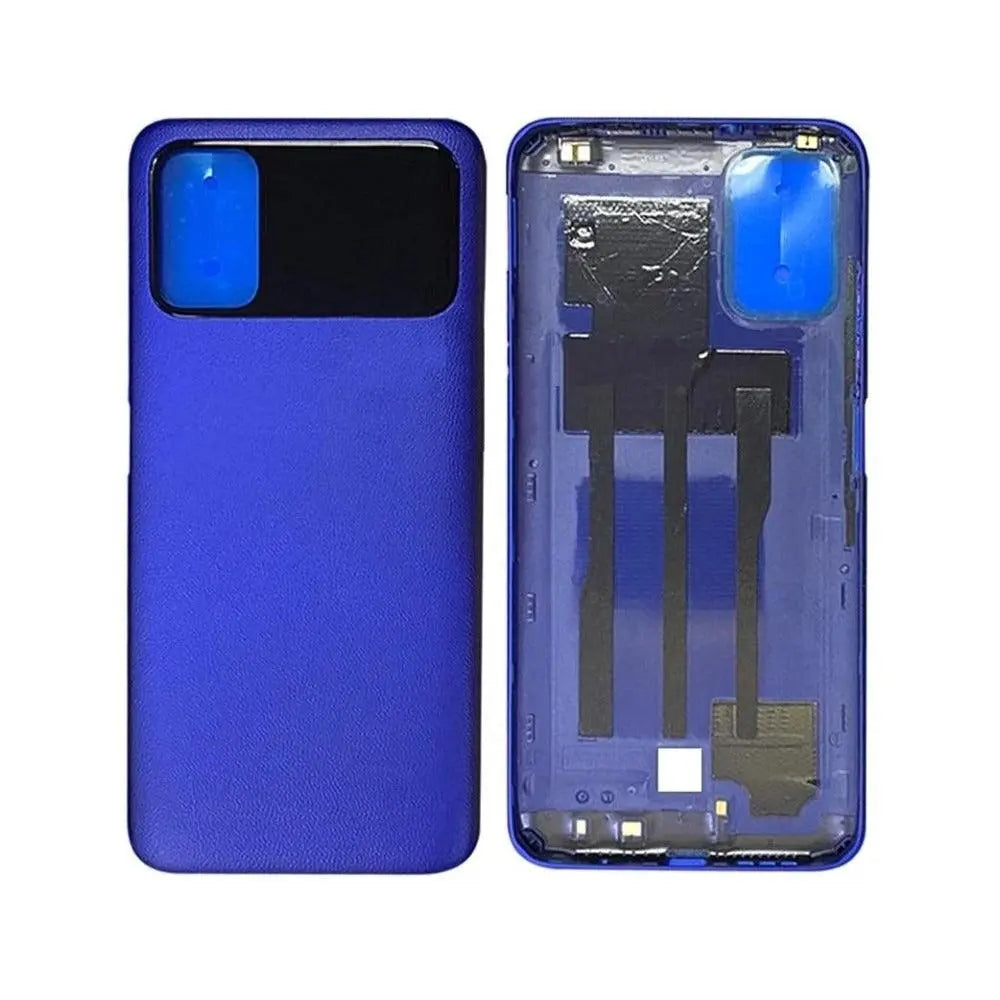 Mozomart Battery Door Back Panel Housing for Xiaomi Poco M3 : Blue - Zeespares.in