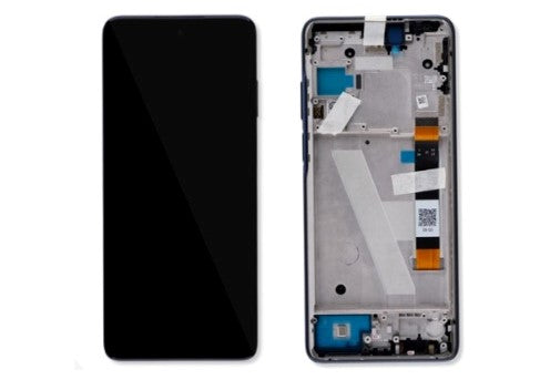 Motorola Moto EDGE 2021 (XT2141-1) Lcd Display Folder Combo with frame