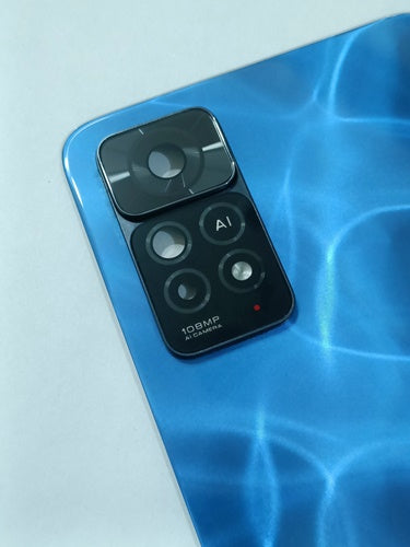 Mozomart Back Panel Glass for Redmi Note 11 Pro Plus 5G India : Mirage Blue Mozomart