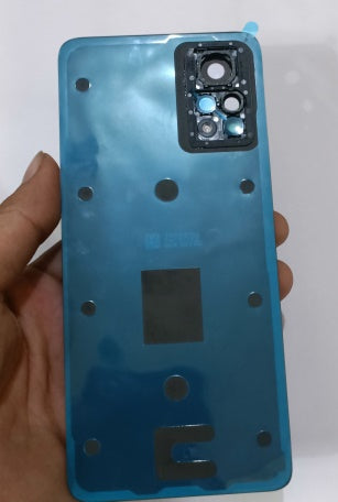 Mozomart Back Panel Glass for Redmi Note 11 Pro Plus 5G India : Stealth Black, Mozomart