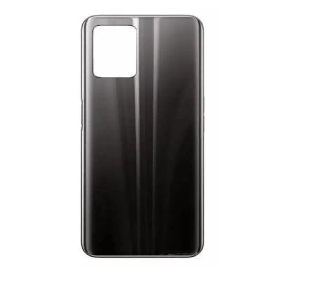 SPAREWARE® Back Panel Back Door Panel Body Cover For Realme 8i -Black (WITH ALL LOGO)