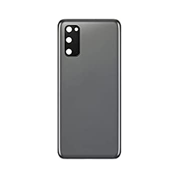 SPAREWARE® Battery Cover Back Door Body Panel For Samsung Galaxy S20 -Grey (WITH CAMERA LENS)