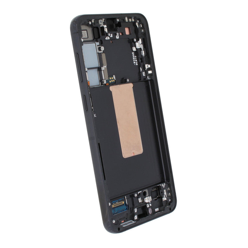 LCD Frame Middle Chassis for Samsung Galaxy S23 Black Zeespares