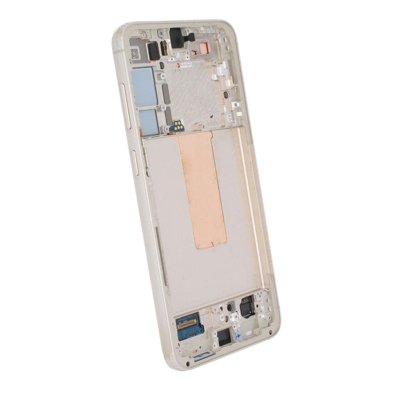 LCD Frame Middle Chassis for Samsung Galaxy S23 CreamWhite