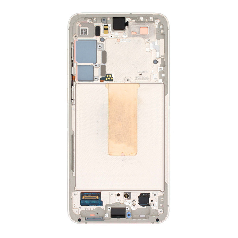 LCD Frame Middle Chassis for Samsung Galaxy S23 CreamWhite