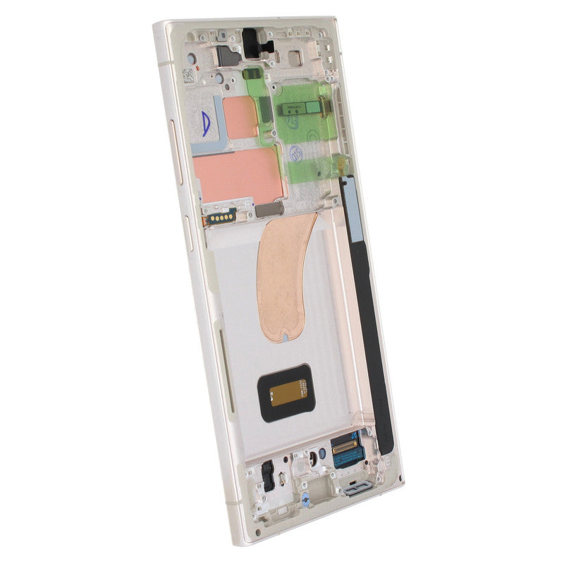 LCD Frame Middle Chassis for Samsung Galaxy S23 Ultra CreamWhite