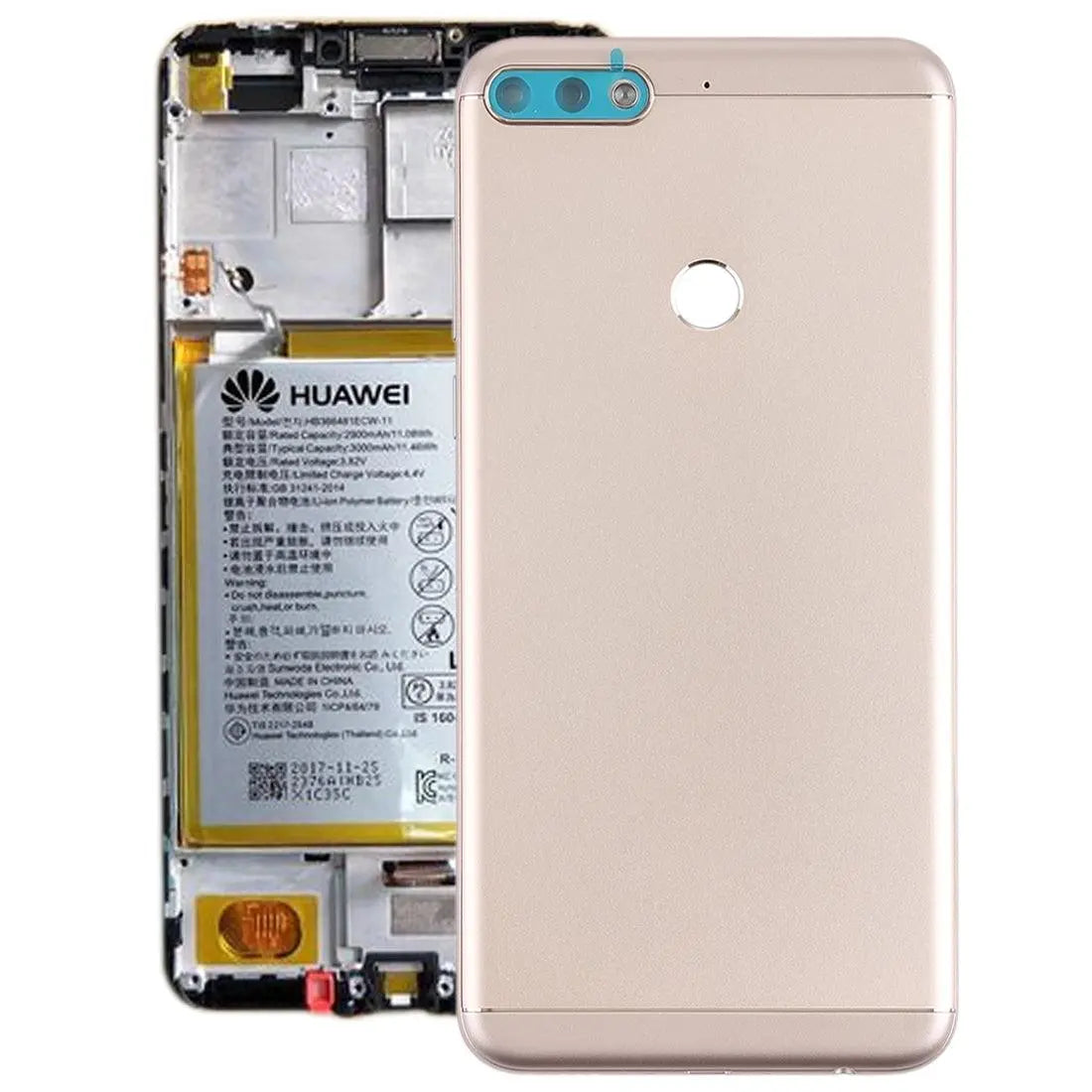 Mozomart Battery Door Back Panel Housing for Honor 7C : Gold - Zeespares.in
