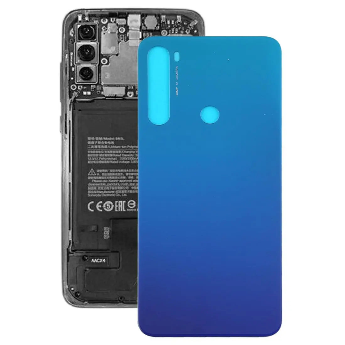 Xiaomi Mi Note 8 Back Panel Housing Body Back Glass Blue