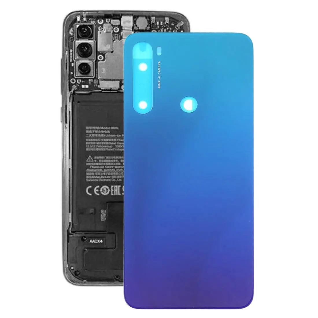 Xiaomi Mi Note 8 Back Panel Housing Body Back Glass Purple